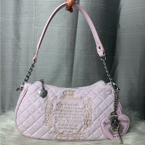 JUICY COUTURE lilac mist juicy tale shoulder bag